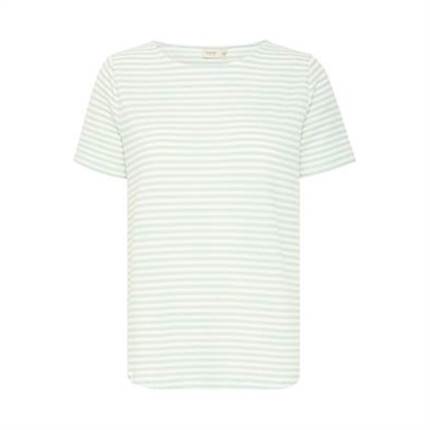 Fransa Frjose t-shirts - Frosty Green stripe